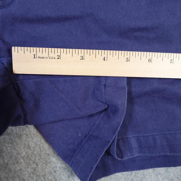 Vintage Ralph Lauren Shorts Womens 14 Preppy Chino Golf Blue 5" Old Money - Picture 4 of 9